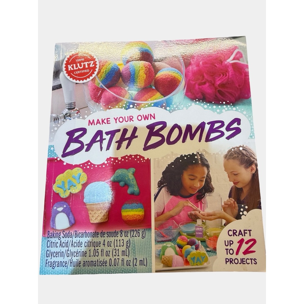 Klutz Make Your Own Bath Bombs Craft Kit 12 Projects Ages 10‎ Plus